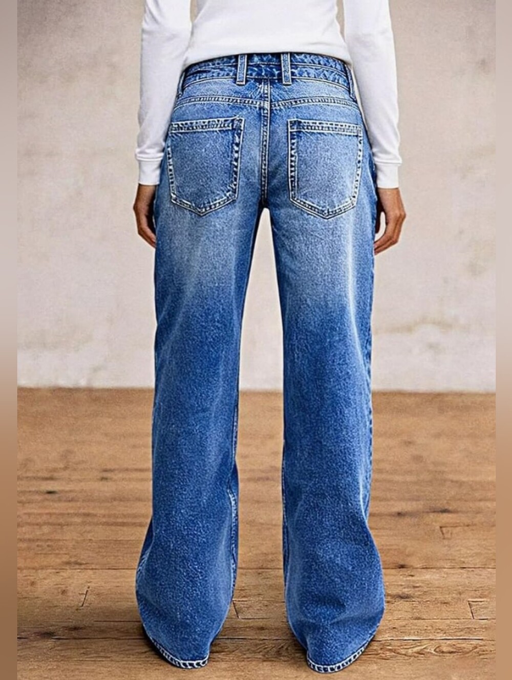 Flamingals Mid-rise Boyfriend Double Button Fly Jeans NWT Women's Medium - Picture 2 of 9